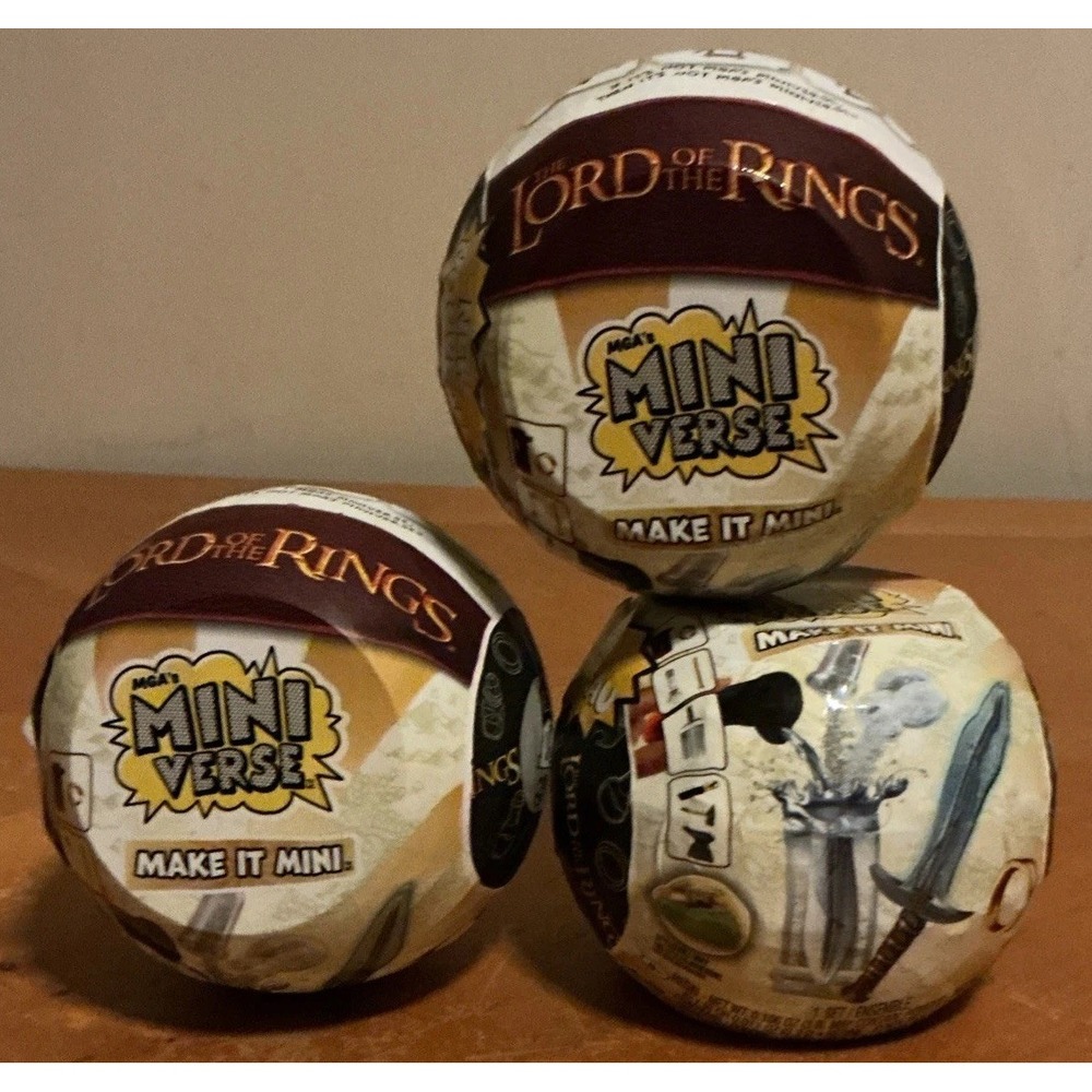 Lot Of 3 Miniverse Make It Mini Lord‎ Of The Rings Ball Mini Verse MGA NEW